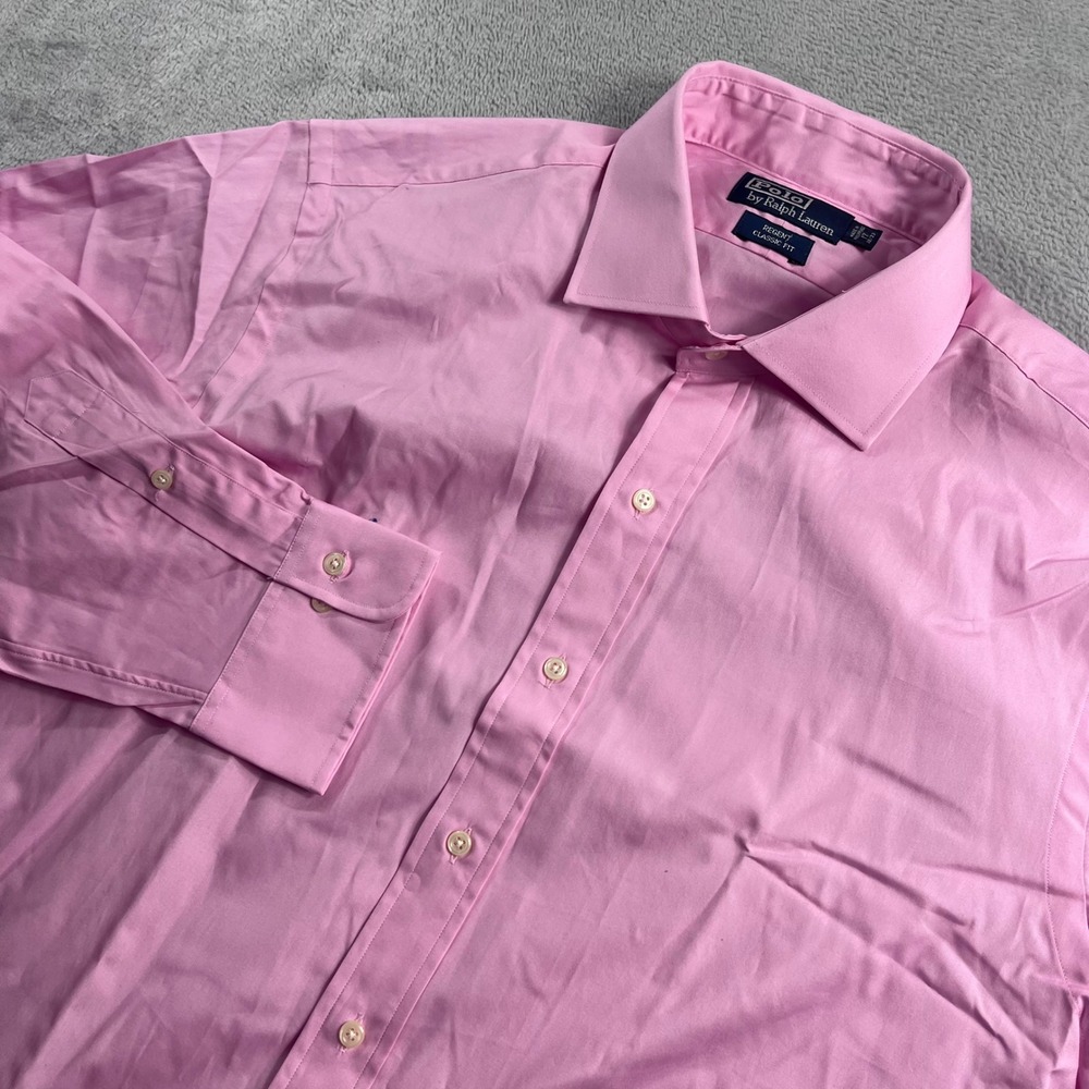 Polo Ralph Lauren Mens Regent Classic Fit Dress Shirt Pink 17 32/33 New